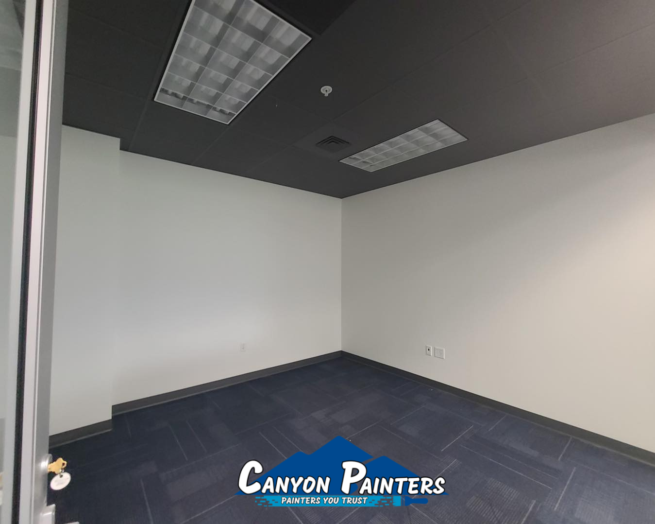 Transform your space with stunning acoustical ceiling panel painting services in Utah by the experts at Canyon Painters.